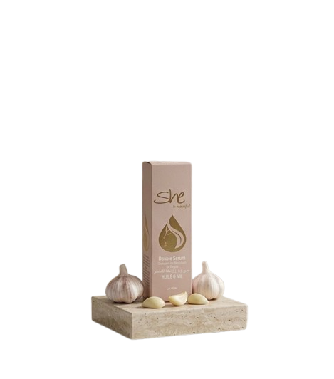 She is beautiful Huile O Mil Garlic Double Serum – Soin Anti-Chute & Activateur de Croissance à l'Ail